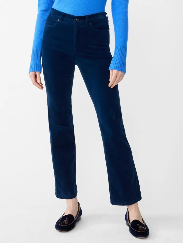 JMcLaughlin Lenni Velvet Jeans Deep Sapphire Women Pants JMcLaughlin Lenni Velvet Jeans Deep Sapphire Women Pants