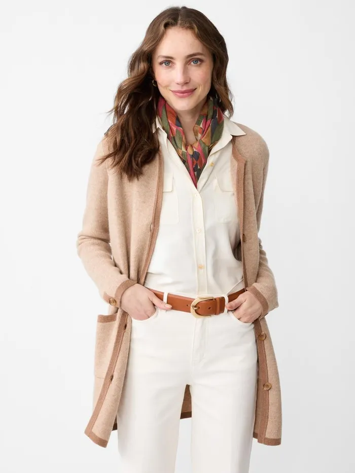 JMcLaughlin Nan Cardigan Cameltan Women Sweaters