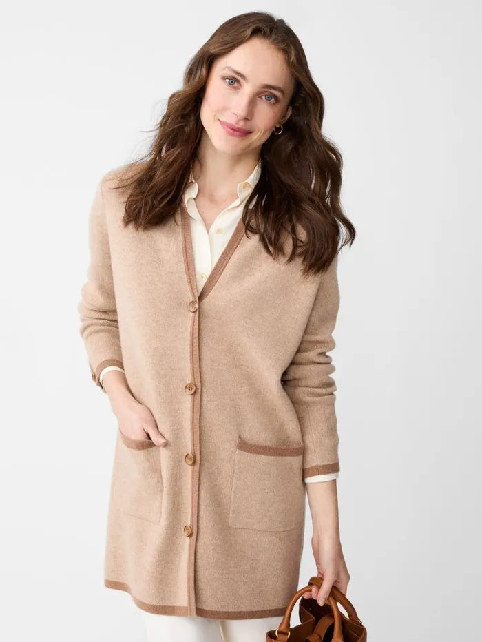 JMcLaughlin Nan Cardigan Cameltan Women Sweaters JMcLaughlin Nan Cardigan Cameltan Women Sweaters