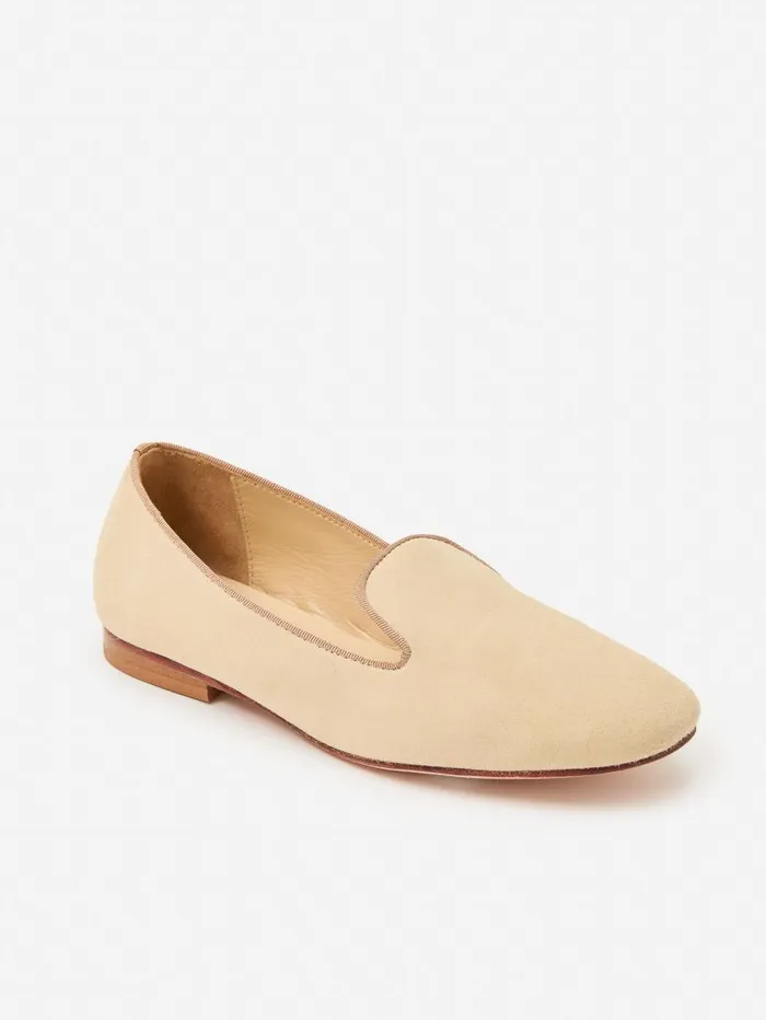 JMcLaughlin Sloane Suede Loafers Neutral Women Flats