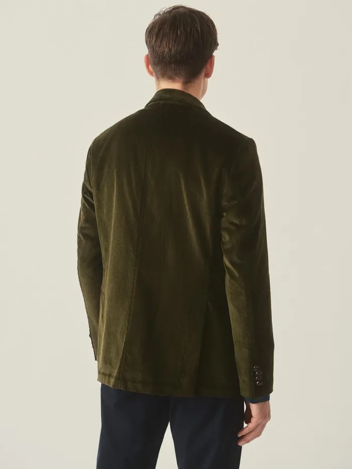 JMcLaughlin Suffolk Corduroy Sport Coat Dark Olive Men Jackets and Outerwear JMcLaughlin Suffolk Corduroy Sport Coat Dark Olive Men Jackets and Outerwear