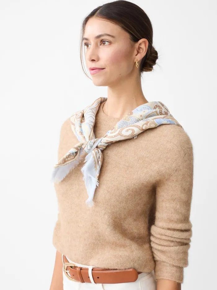 JMcLaughlin Tenley Alpaca Blend Sweater Heather Camel Women Sweaters JMcLaughlin Tenley Alpaca Blend Sweater Heather Camel Women Sweaters