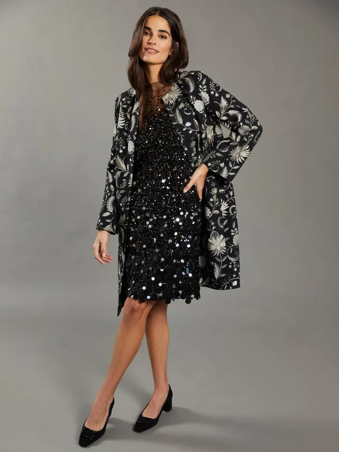 JMcLaughlin Tricia Sequin Dress RSVP X Steven Stolman Black Women Dresses JMcLaughlin Tricia Sequin Dress RSVP X Steven Stolman Black Women Dresses