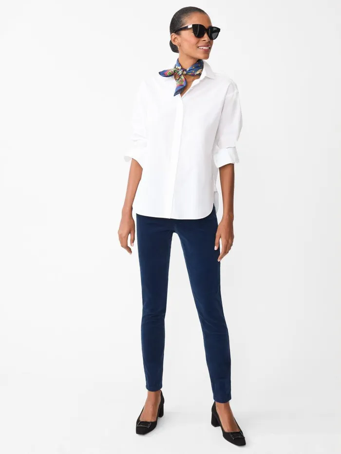 JMcLaughlin Watson Velvet Jeans Deep Sapphire Women Pants