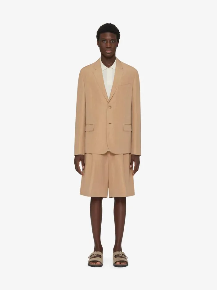 Jacket In Linen Tan Men Givenchy Coats and Jackets