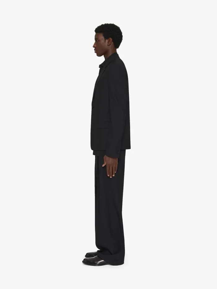 Jacket In Wool With Lurex Stripes Black Men Givenchy Coats and Jackets