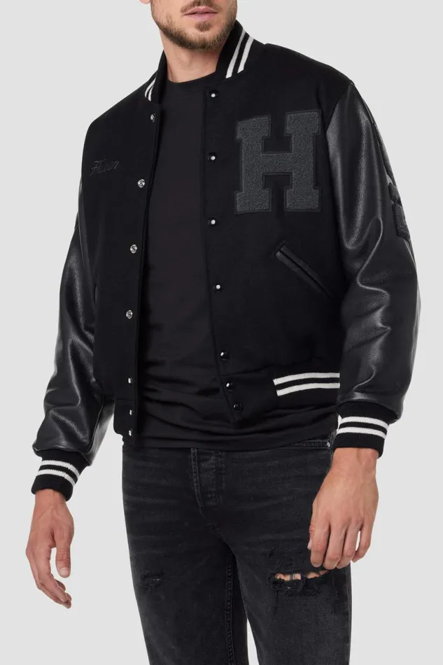 Jackets and Outerwear Men Hudson Jeans Hudson X Brandon Williams Leather Jacket Black Jackets and Outerwear Men Hudson Jeans Hudson X Brandon Williams Leather Jacket Black
