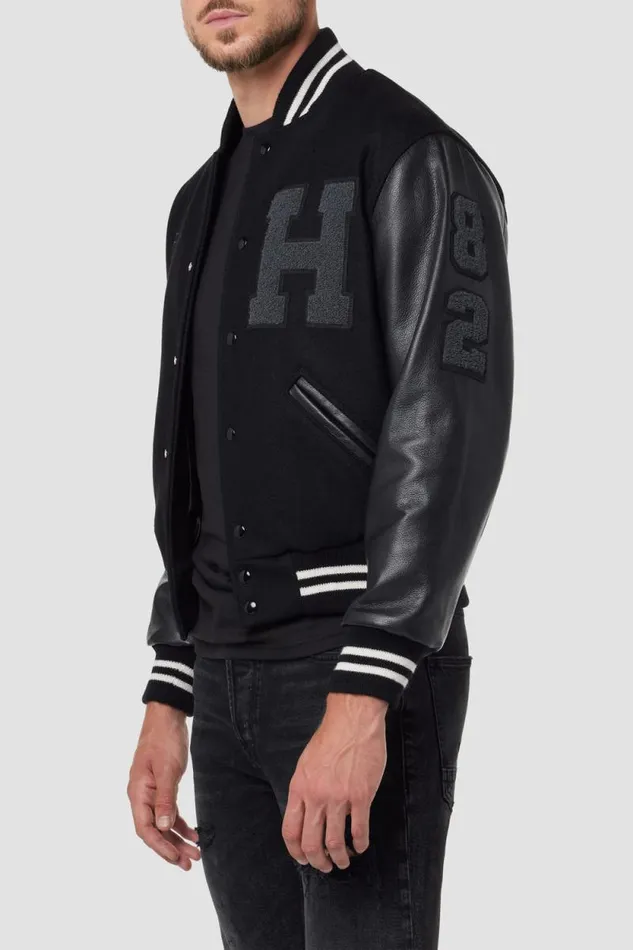 Jackets and Outerwear Men Hudson Jeans Hudson X Brandon Williams Leather Jacket Black Jackets and Outerwear Men Hudson Jeans Hudson X Brandon Williams Leather Jacket Black