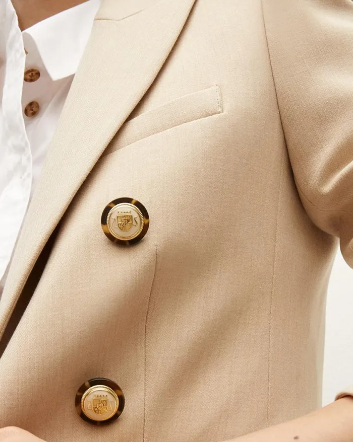 Jackets and Outerwear ShopJackets Veronica Beard Diego Dickey Jacket Heathered Sand