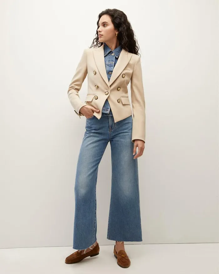 Jackets and Outerwear ShopJackets Veronica Beard Diego Dickey Jacket Heathered Sand