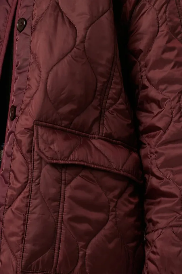 Jackets and Outerwear Women Hudson Jeans Oversized Quilted Jacket Merlot Jackets and Outerwear Women Hudson Jeans Oversized Quilted Jacket Merlot