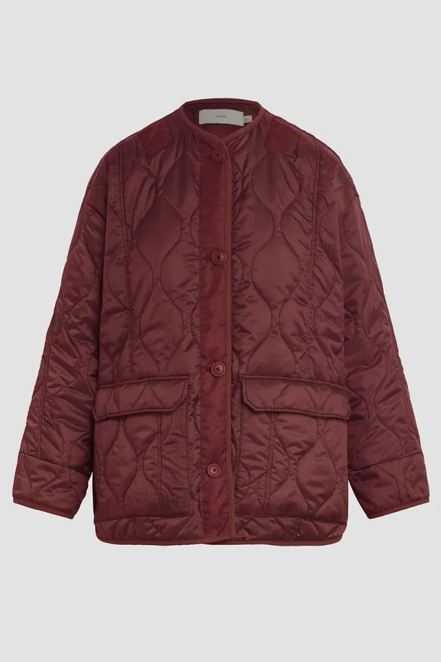 Jackets and Outerwear Women Hudson Jeans Oversized Quilted Jacket Merlot Jackets and Outerwear Women Hudson Jeans Oversized Quilted Jacket Merlot