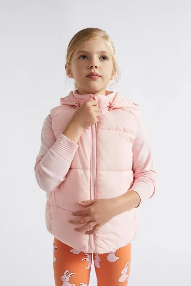 Jackets and Vests Girl Seed Heritage Core Puffer Vest Dusty Rose