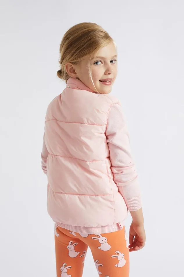 Jackets and Vests Girl Seed Heritage Core Puffer Vest Dusty Rose