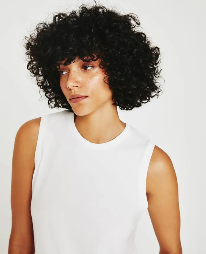 Jagger Muscle Tank Ivory Dust Women AG Jeans Tees and Tanks Jagger Muscle Tank Ivory Dust Women AG Jeans Tees and Tanks