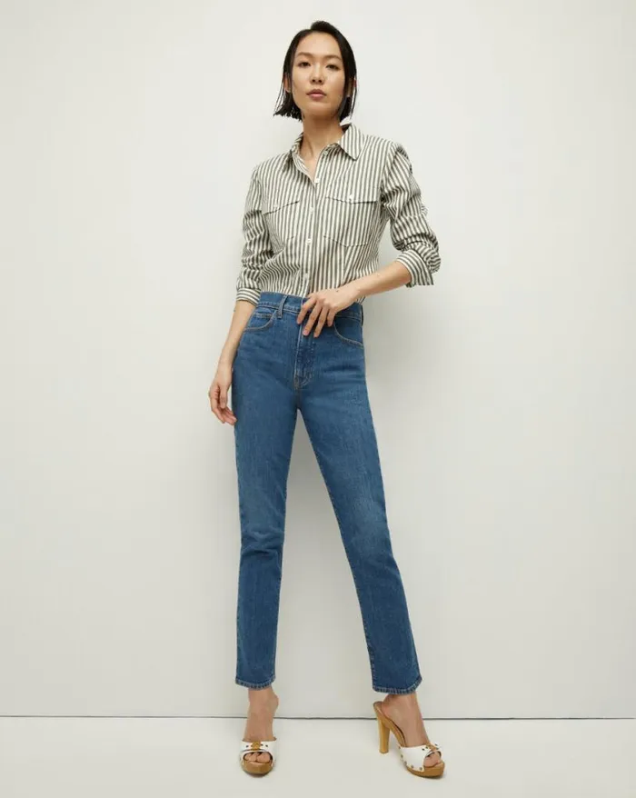 Jeans Shop Veronica Beard Alenah SlimStraight Jean Midmorning Sun