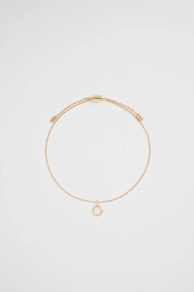 Jewellery Woman Seed Heritage Gold Initial Bracelet O