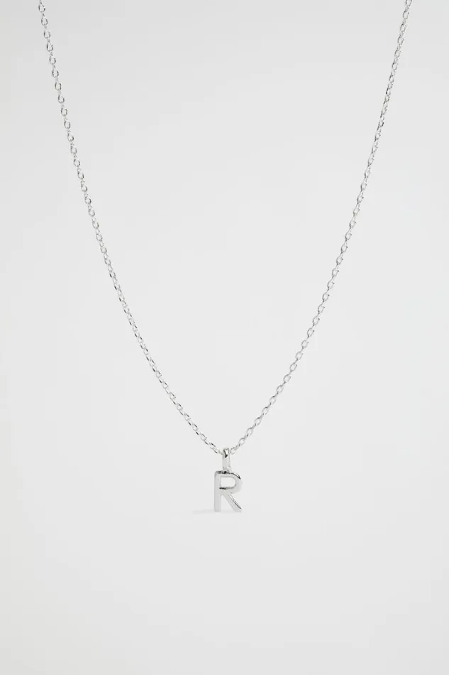 Jewellery Woman Seed Heritage Silver Initial Necklace R