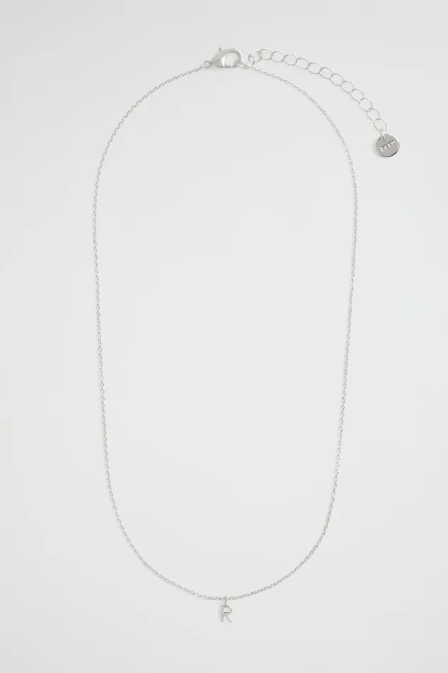 Jewellery Woman Seed Heritage Silver Initial Necklace R