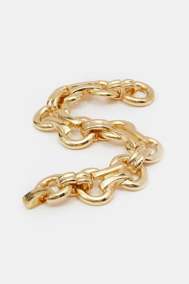 Jewellery Women Karen Millen Chain Bracelet Gold