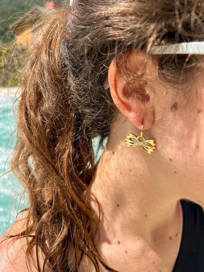 Jewelry Shop Lisa Says Gah Farfalle Hoops
