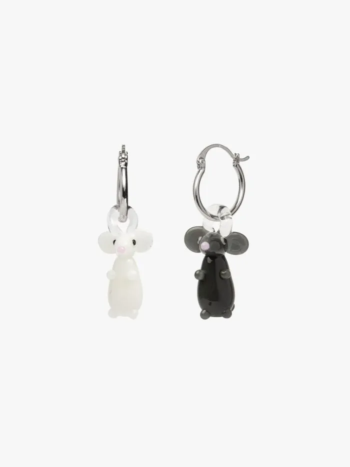 Jewelry Shop Lisa Says Gah Glass Rat Hoops