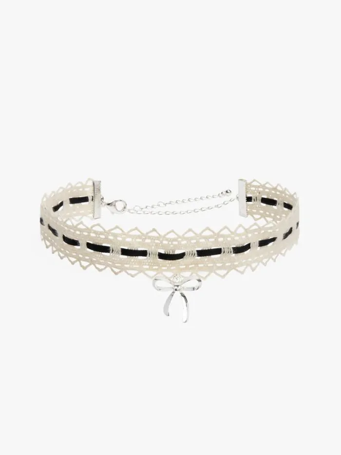 Jewelry Shop Lisa Says Gah Lace Bow Choker