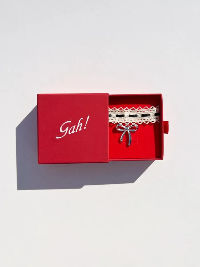 Jewelry Shop Lisa Says Gah Lace Bow Choker