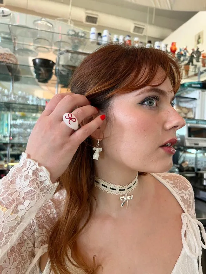 Jewelry Shop Lisa Says Gah Lace Bow Choker