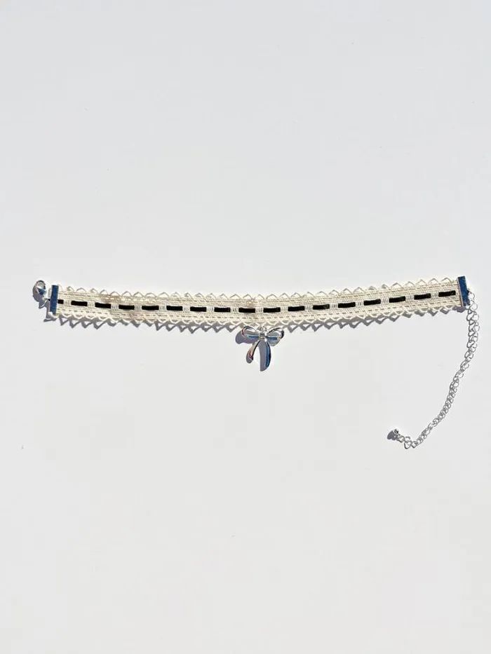 Jewelry Shop Lisa Says Gah Lace Bow Choker