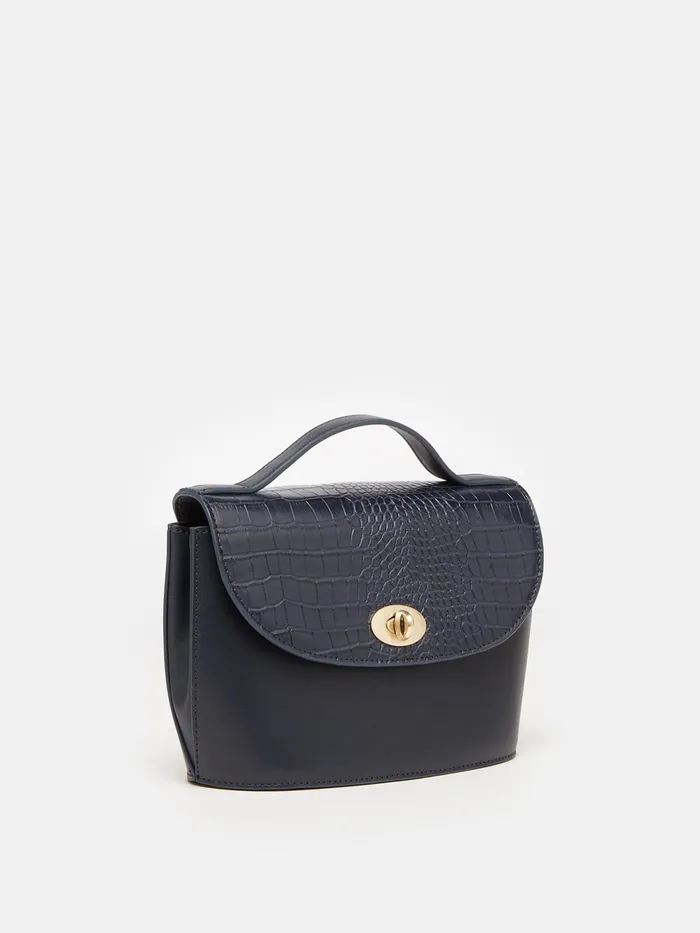 Joules Bags Navy Faux Leather Croc Effect Cross Body Bag 8211 Women