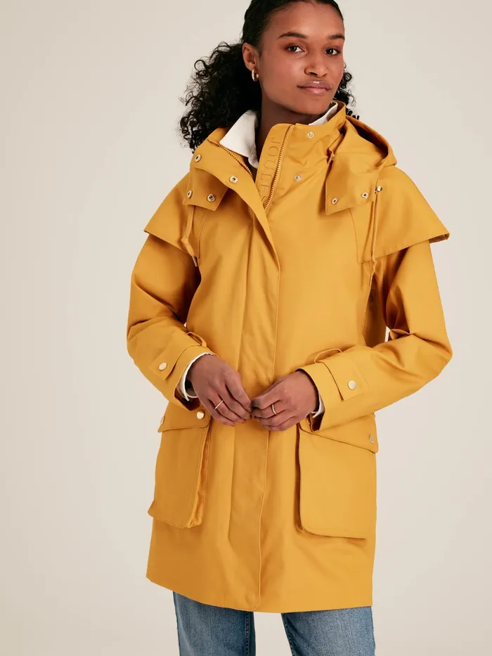 Joules Coats and Jackets Yellow Waterproof Hooded Raincoat With Cape 8211 Women Joules Coats and Jackets Yellow Waterproof Hooded Raincoat With Cape 8211 Women