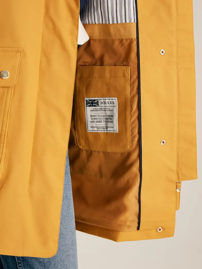 Joules Coats and Jackets Yellow Waterproof Hooded Raincoat With Cape 8211 Women