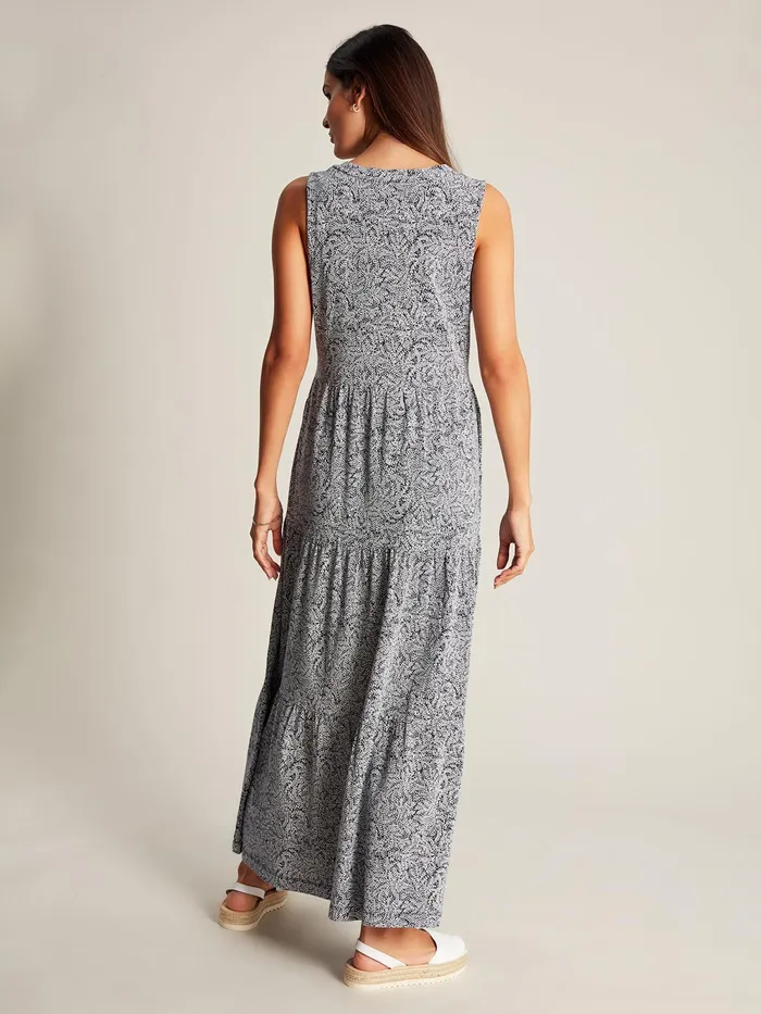 Joules Dresses Blue Jersey Tiered Dress 8211 Women