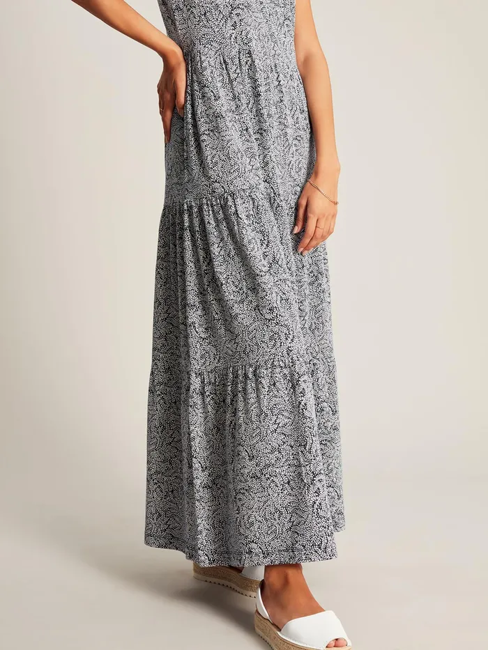 Joules Dresses Blue Jersey Tiered Dress 8211 Women