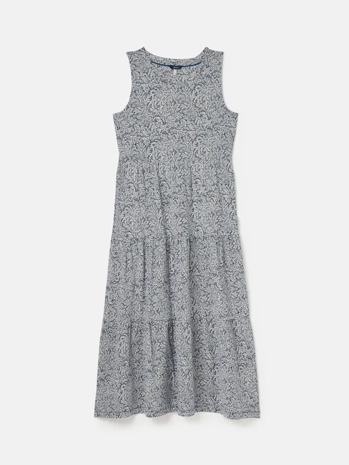 Joules Dresses Blue Jersey Tiered Dress 8211 Women