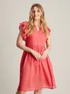 Joules Dresses Pink Faith Frill Short Dress 8211 Women