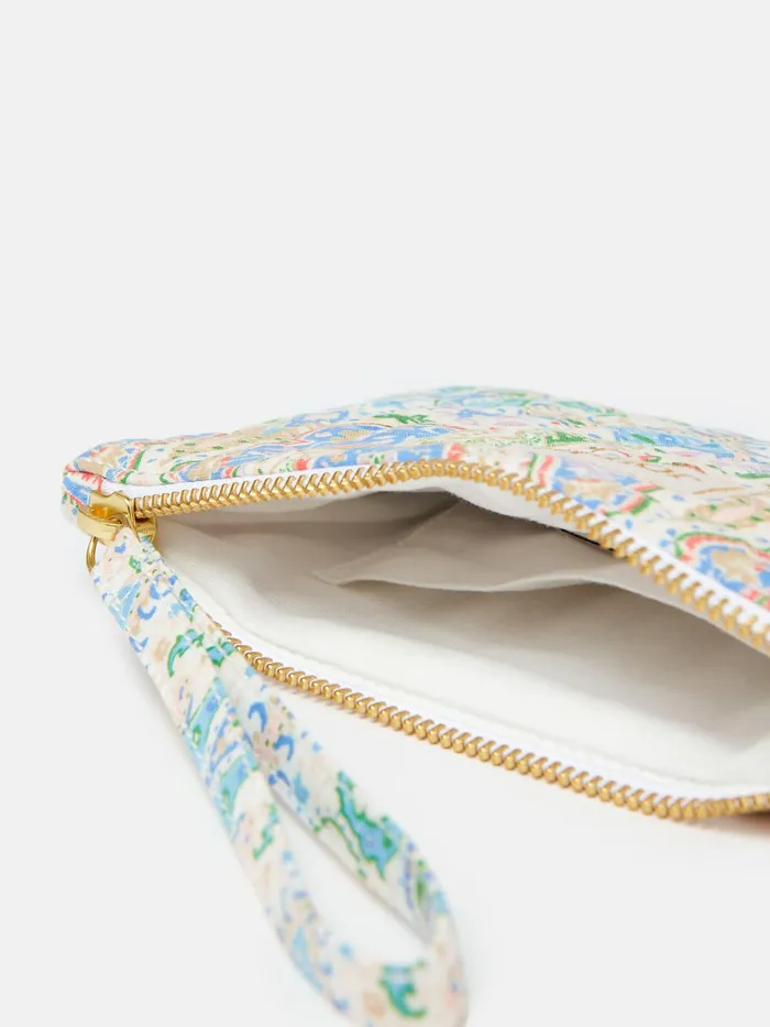 Joules Purses White Paisley Wrist Purse 8211 Women