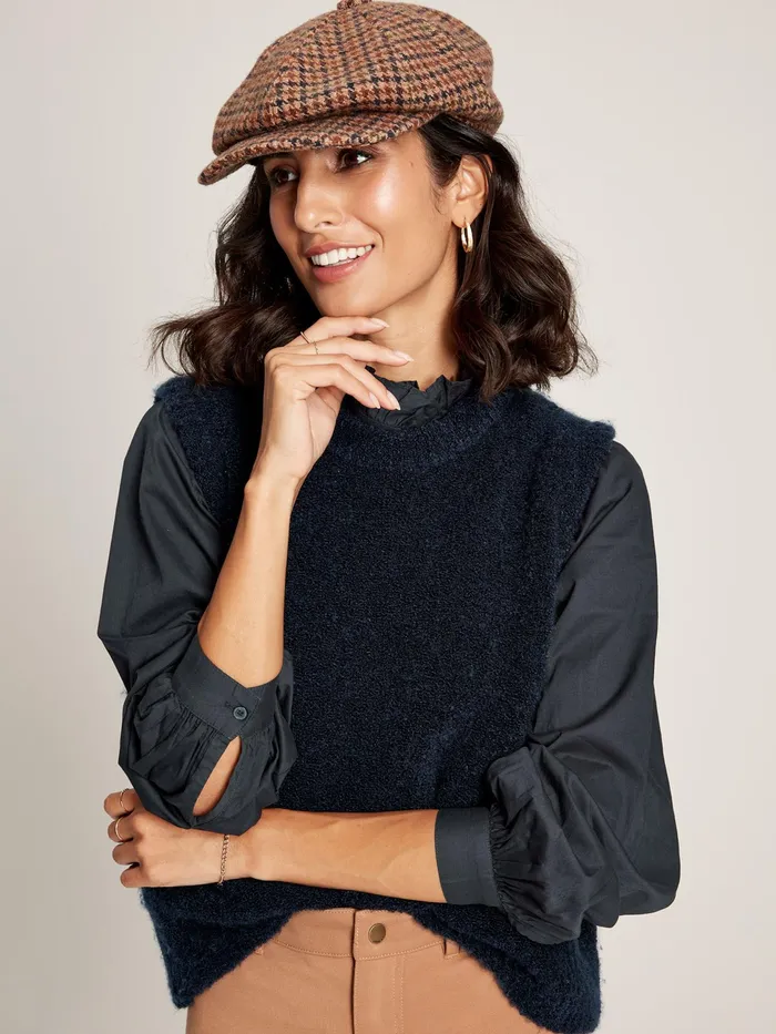 Joules Shirts and Blouses Navy Cotton Ruffle Blouse 8211 Women