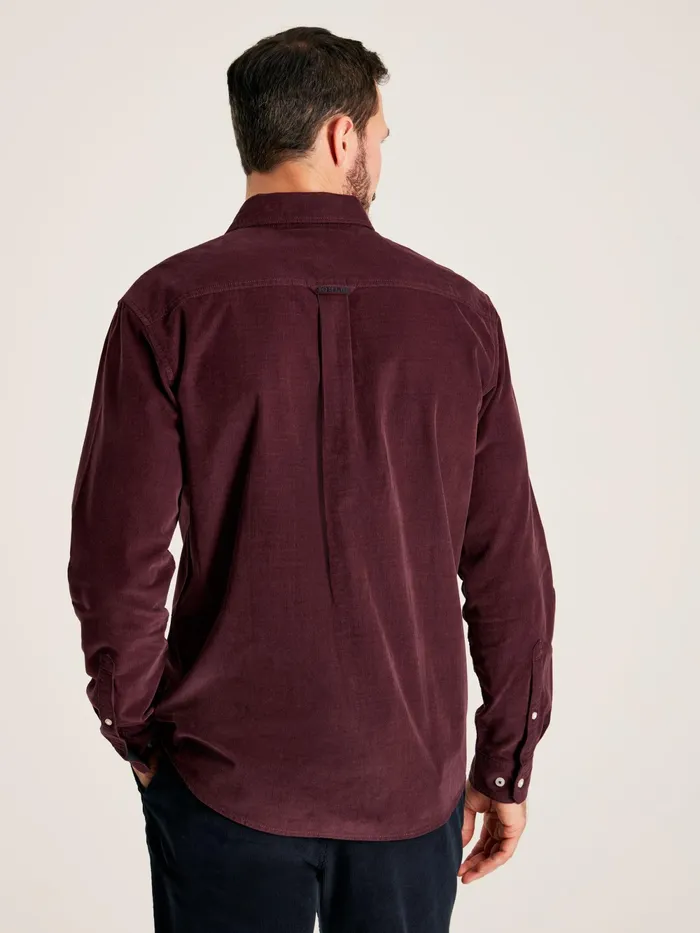 Joules Shirts Burgundy Corduroy Shirt 8211 Men