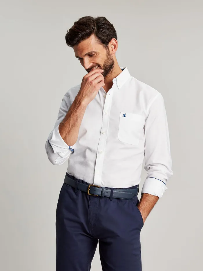 Joules Shirts White Classic Fit Cotton Oxford Shirt 8211 Men