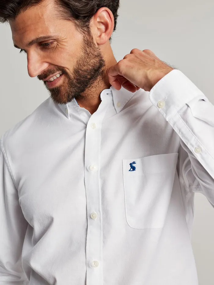 Joules Shirts White Classic Fit Cotton Oxford Shirt 8211 Men