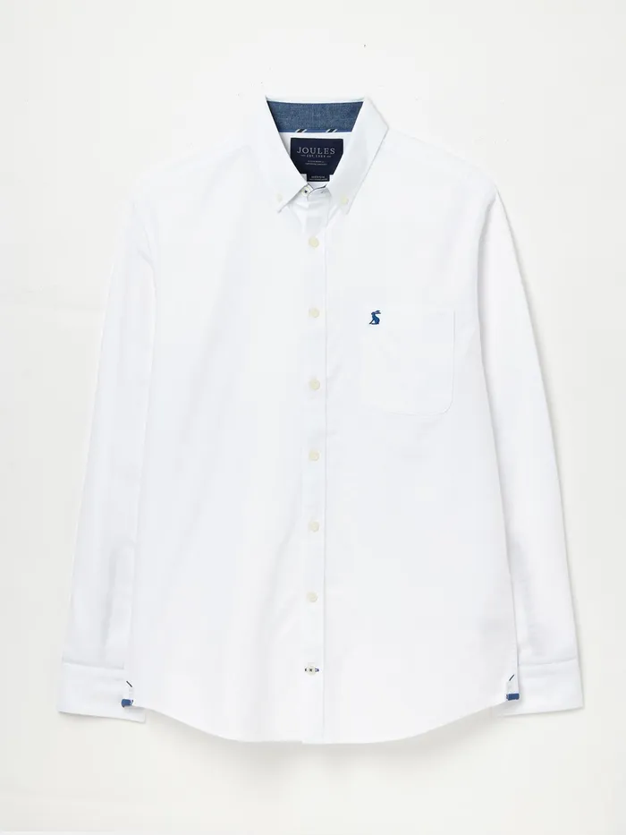 Joules Shirts White Classic Fit Cotton Oxford Shirt 8211 Men