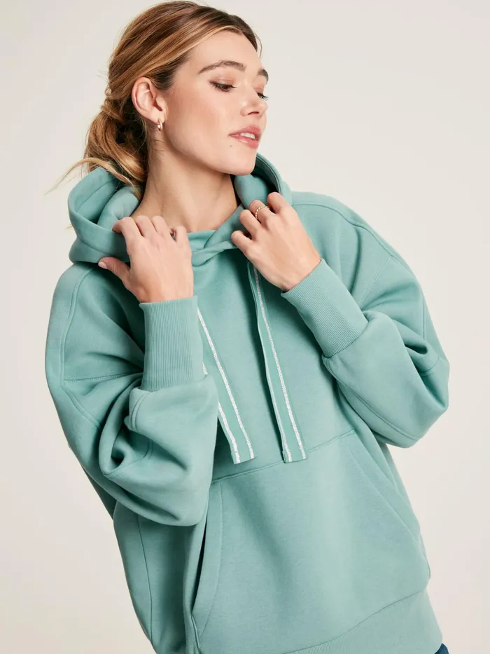 Joules Sweatshirts and Hoodies Blue Oversized Hoodie 8211 Women