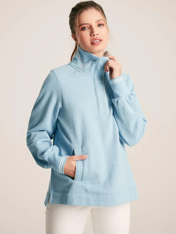 Joules Sweatshirts and Hoodies Blue Quarter Zip Funnel Neck Sweatshirt 8211 Women Joules Sweatshirts and Hoodies Blue Quarter Zip Funnel Neck Sweatshirt 8211 Women