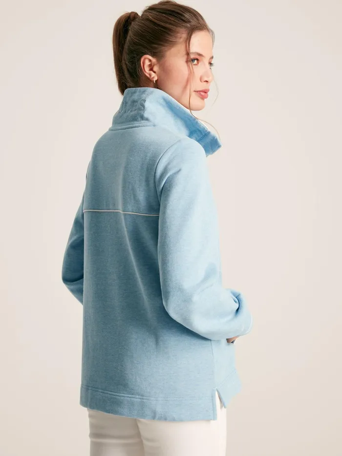 Joules Sweatshirts and Hoodies Blue Quarter Zip Funnel Neck Sweatshirt 8211 Women