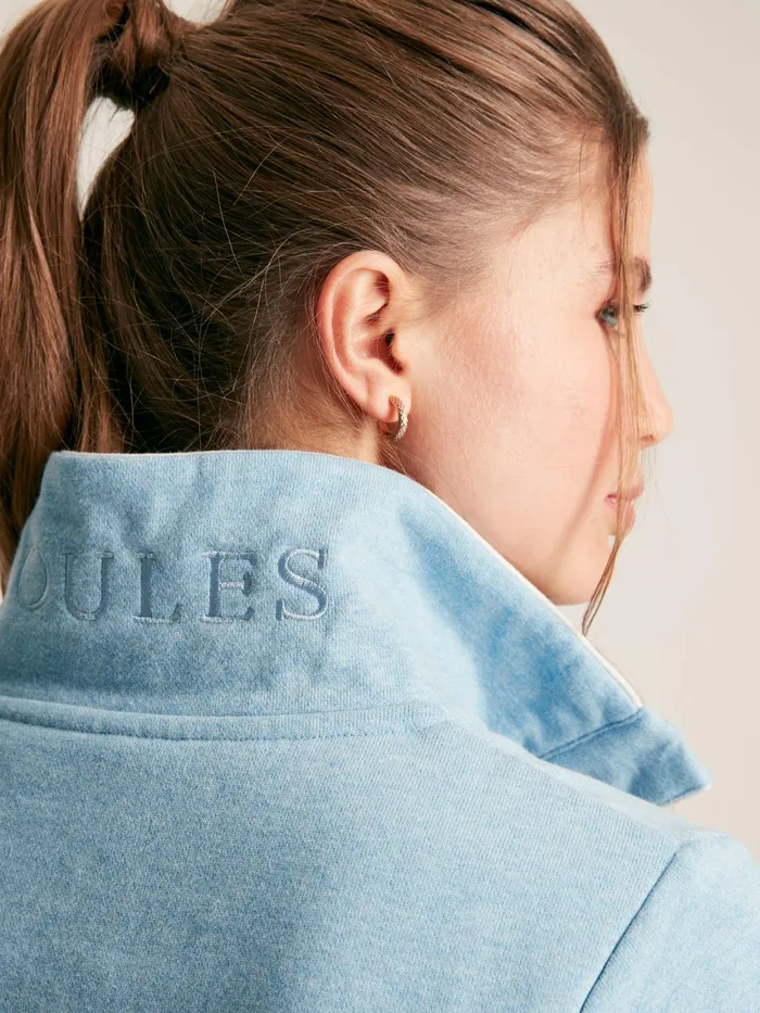 Joules Sweatshirts and Hoodies Blue Quarter Zip Funnel Neck Sweatshirt 8211 Women