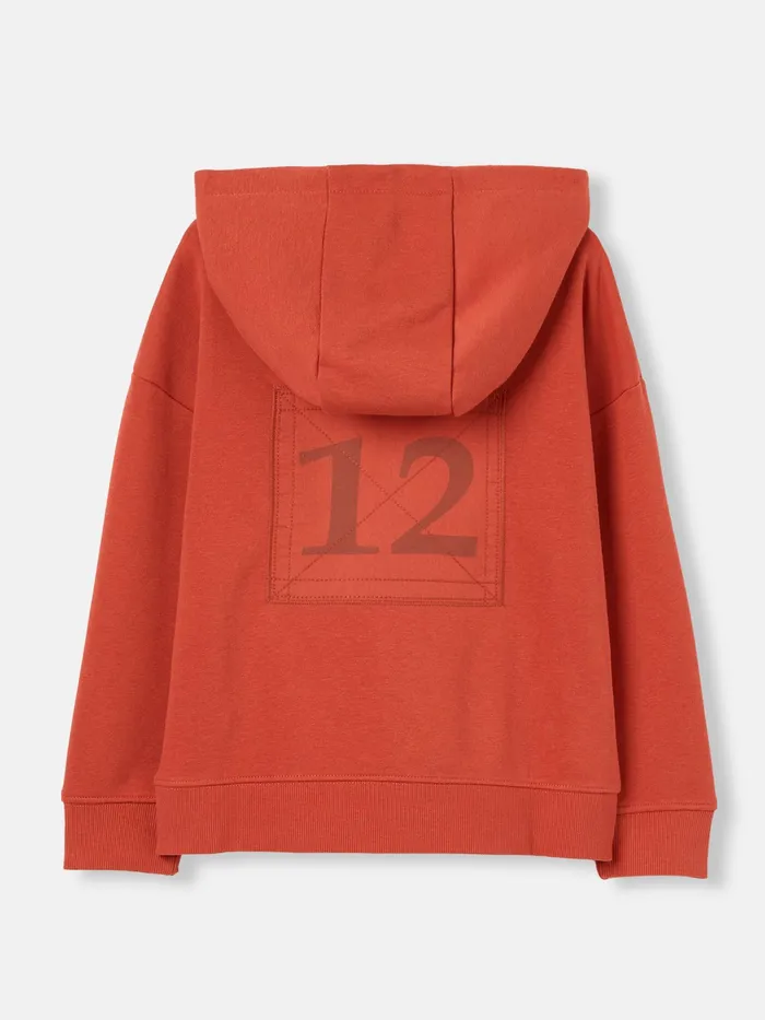 Joules Sweatshirts and Hoodies Orange Hooded Sweatshirt 8211 Boys