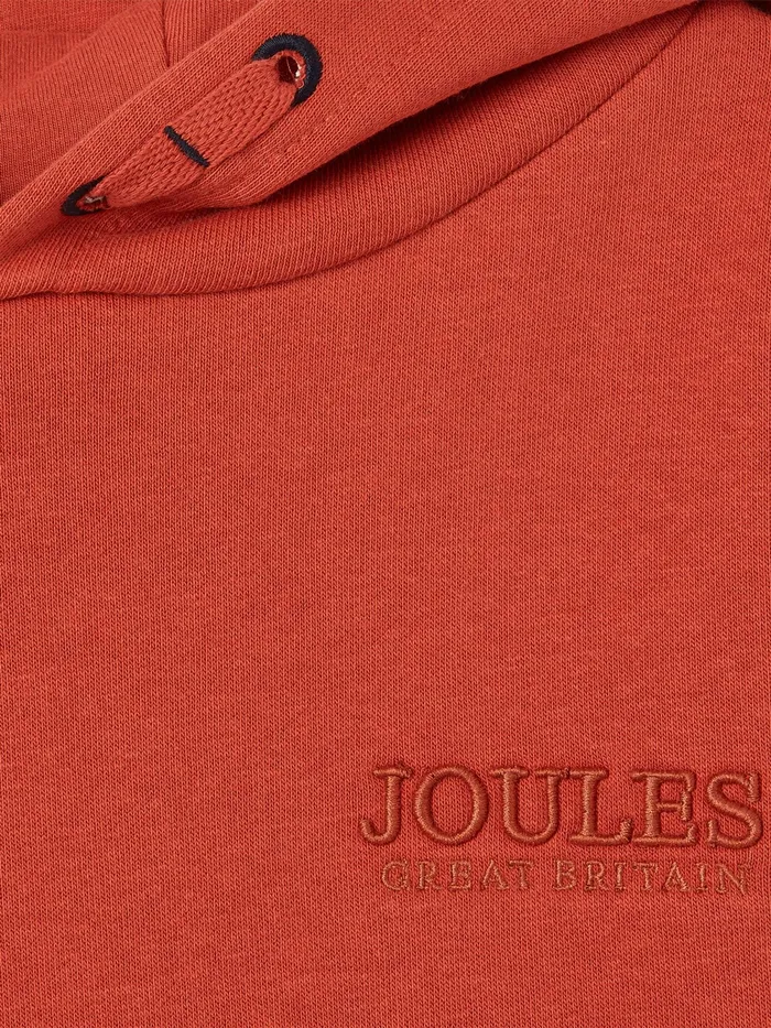 Joules Sweatshirts and Hoodies Orange Hooded Sweatshirt 8211 Boys