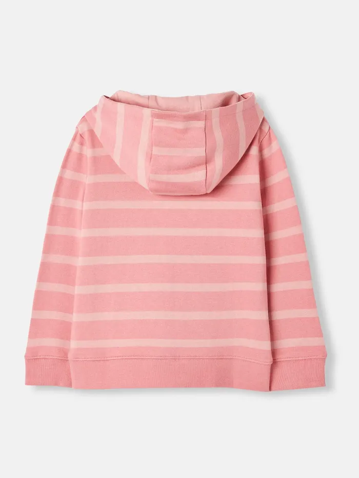Joules Sweatshirts and Hoodies Pink Striped Hoodie 8211 Girls